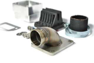 MRP Reed Valve System "Shorty", short intake surface, 38mm complete set with VForce4 and carb rubber